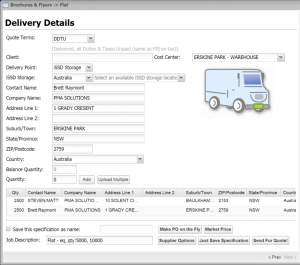 Define job delivery routes and details